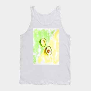 Two Tones Split Avocados. For Avocado Lovers. Tank Top